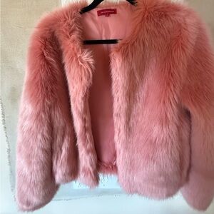 n:PHILANTHROPY Pink Teddy Jacket Luxurious Faux Fur